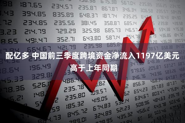 配亿多 中国前三季度跨境资金净流入1197亿美元 高于上年同期